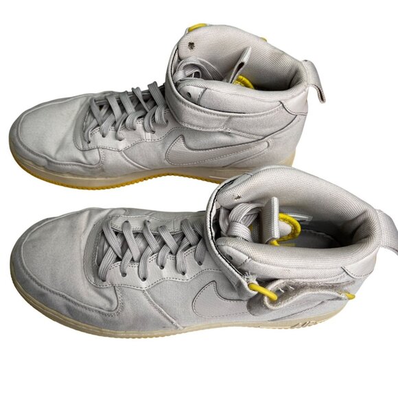 Nike Air Force 1 High-Top Sneakers Light Bone Beige Yellow Sole Mens US 11 C67 - Picture 9 of 11